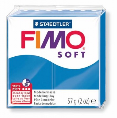 Modelovacia hmota, 57 g, polymérová, FIMO "Soft", oceánovo modrá