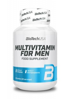 Multivitamín, 60 tabliet, pre mužov, BIOTECH USA