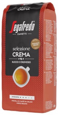 Káva, pražená, zrnková, 1000g, SEGAFREDO "Selezione Crema"