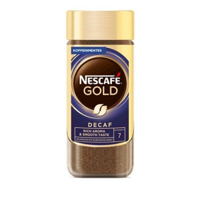 Instantná káva, bezkofeínová, 100 g, NESCAFÉ "Gold"