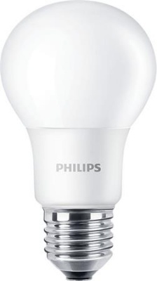 LEd žiarovka, E27, guľa, A60, 5.5W, 470lm, 2700K, PHILIPS "CorePro"