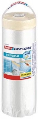 Zakrývacia fólia s maskovacou páskou, 1,4 x 25 m, TESA  "Easy Cover Universal"