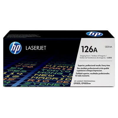 CE314A bubnová jednotka k tlačiarňam ColorLaserJet Pro CP1025, HP 126A, čierna, farebná, 14k+7k