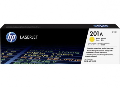 CF402A Toner k tlačiarnam Color LaserJet Pro M252,M277, HP 201A žltá 1,4k