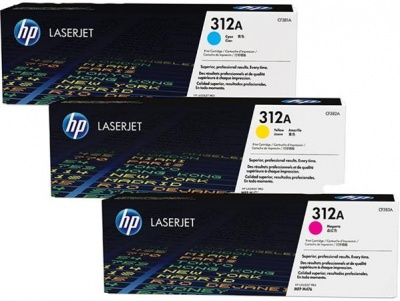 CF440AM toner multipack k tlačiarňam LaserJet M476, HP 312A c+m+y, 3*2,7k