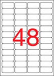Etikety, 45,7x21,2 mm, bezpečnostné, zaoblené rohy, APLI, 480 etikiet/bal