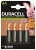 Nabíjateľná batéria, AA tužková, 4x2500 mAh, DURACELL