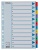 Register, kartón, A4, 1-12, ESSELTE "Mylar"